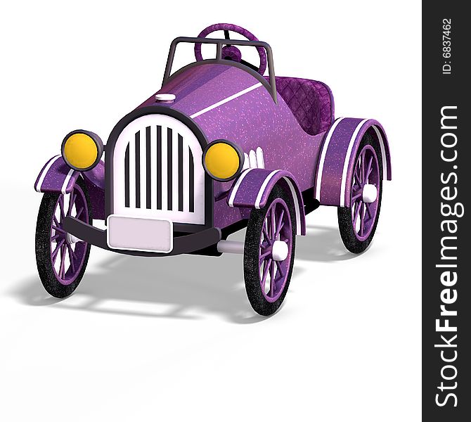 Veteran oldtimer With Clipping Path over white