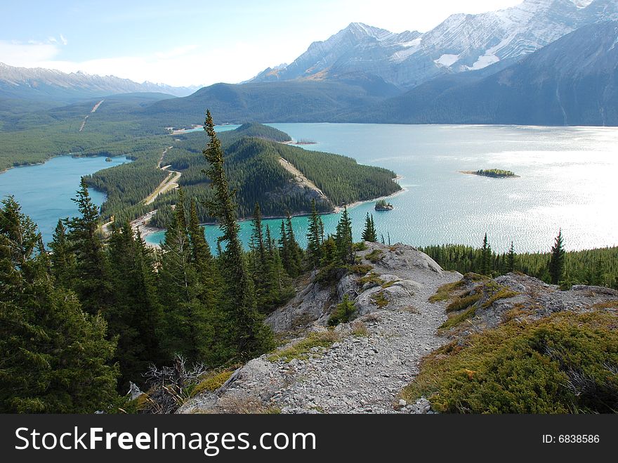 Upper lake at Kananaskis Country Alberta Canada. Upper lake at Kananaskis Country Alberta Canada