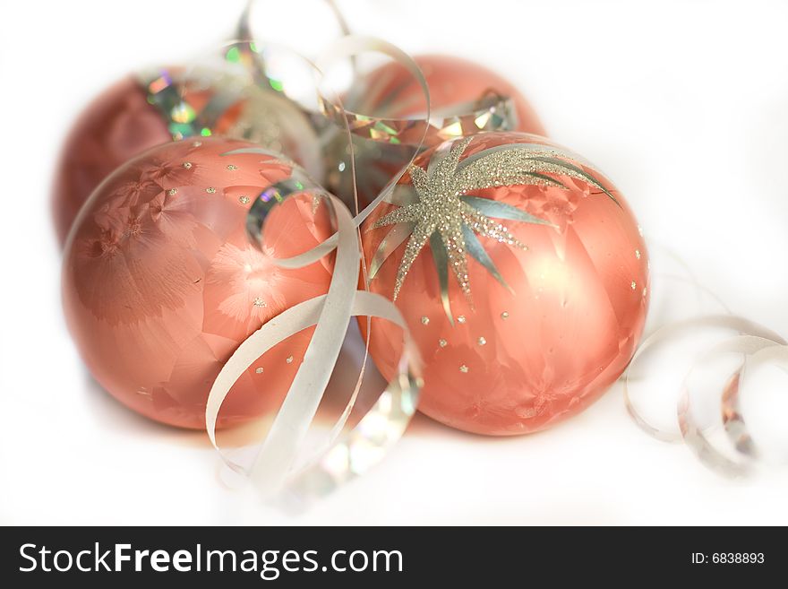 Shiny Christmas balls for decoration