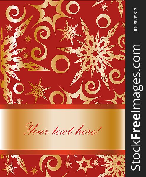 Christmas frame with  snowflakes. You can put in your text.