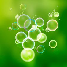 Set Colorful Water Bubbles In Vector. Isolated Soap Bubbles Col Stock Photography Set Colorful Water Bubbles In Vector. Isolated Soap Bubbles Col Stock Photography