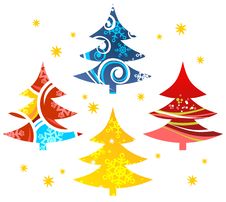 Christmas Trees Royalty Free Stock Image Christmas Trees Royalty Free Stock Image