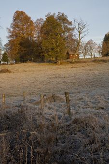 Sunrise And Frost Royalty Free Stock Photography Sunrise And Frost Royalty Free Stock Photography