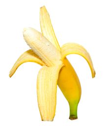 Ripe Peeled Banana Royalty Free Stock Images Ripe Peeled Banana Royalty Free Stock Images