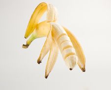 Ripe Banana Isolated On White Background Royalty Free Stock Photo