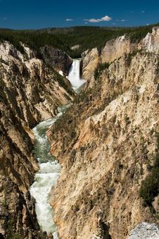 Yellowstone Waterfall Royalty Free Stock Image