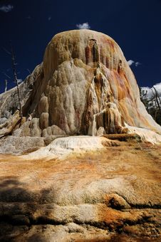 Hot Spring Mound In Yellowstone Stock Images Hot Spring Mound In Yellowstone Stock Images