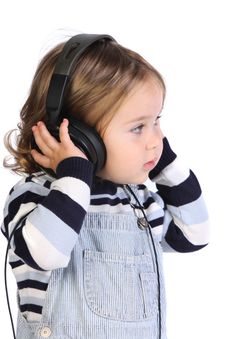 Girl Listening Music Royalty Free Stock Photo Girl Listening Music Royalty Free Stock Photo