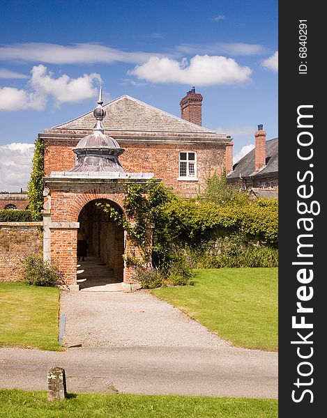 The Stable entrance to a stately Home in the Southwest of England. A beautiful piece of Architecture for a grand house of the Georgian period reinforcing the status of the owner who built the dwelling