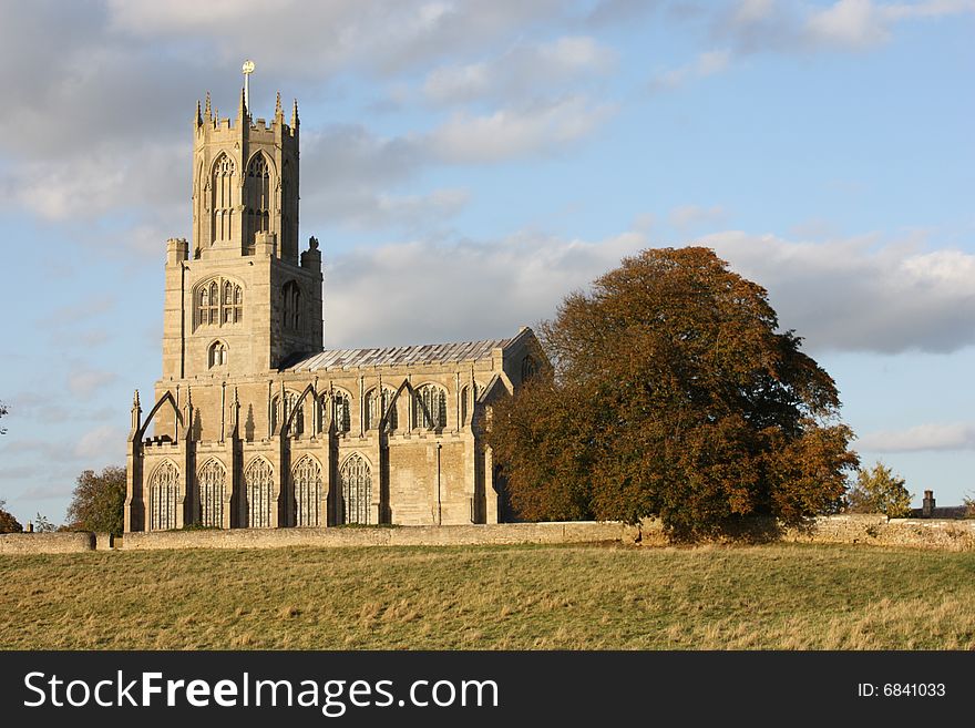 Fotheringhay church, Northampsonshire, dating from Tudor times. Fotheringhay church, Northampsonshire, dating from Tudor times.