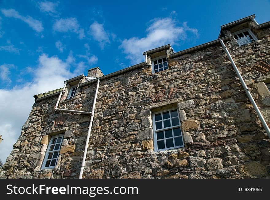 A view of mary queen of scots house at jedburgh in scotland. A view of mary queen of scots house at jedburgh in scotland