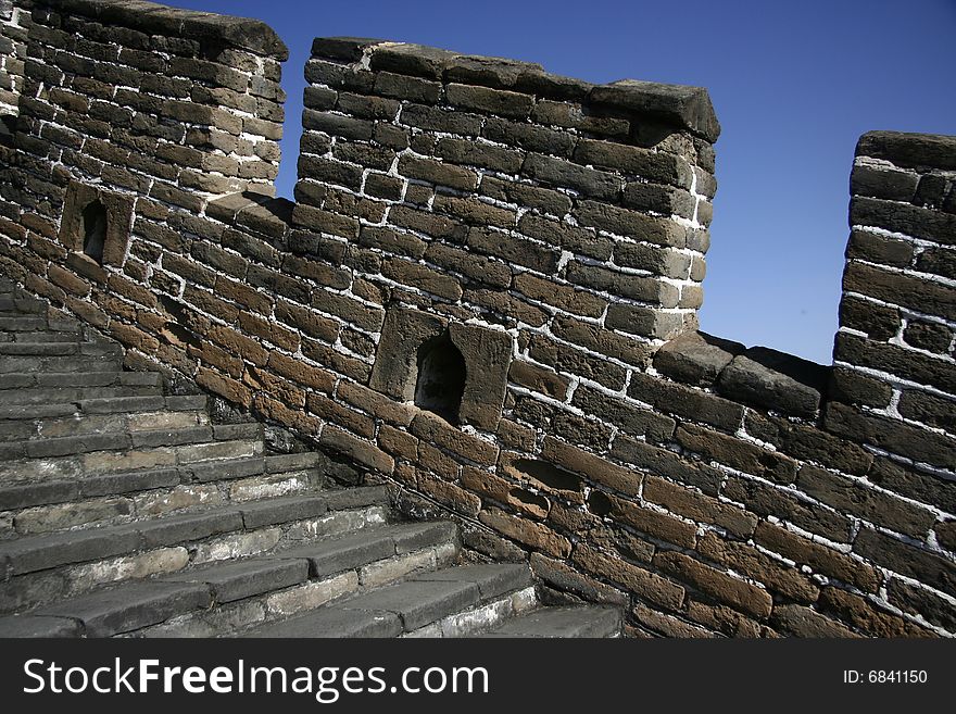 Detail of the Great wall ,China
