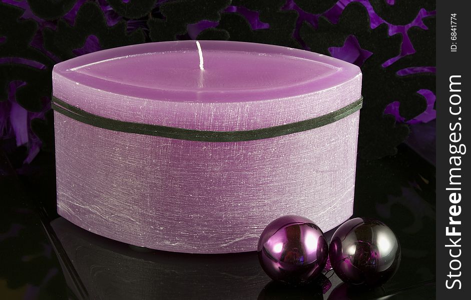 Violet Advent Candle