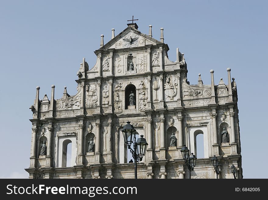 Ruins Of St. Paul In Macau