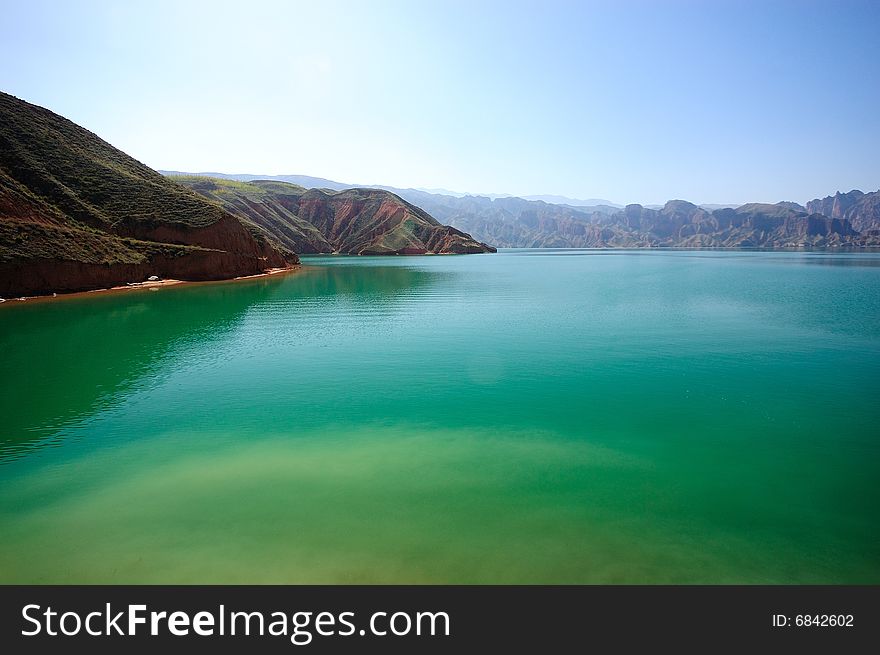 Yellow river in Kanbula National Geologic Pak of Qinghai, China