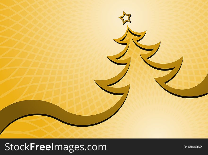 Vector illustration of Christmas Tree