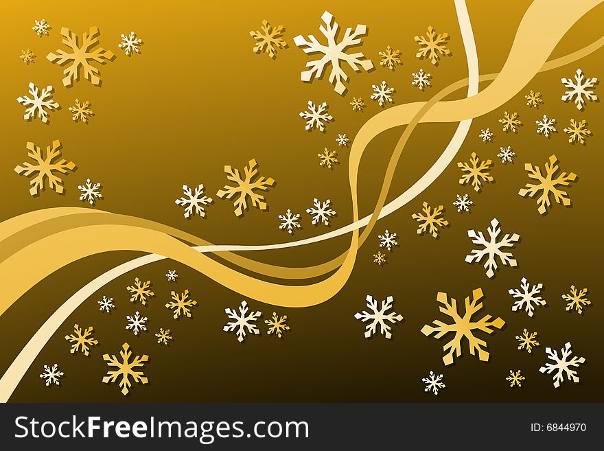 Vector illustration of Snowflake Decoration