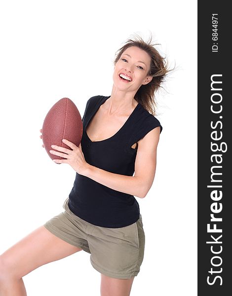 Woman With Football