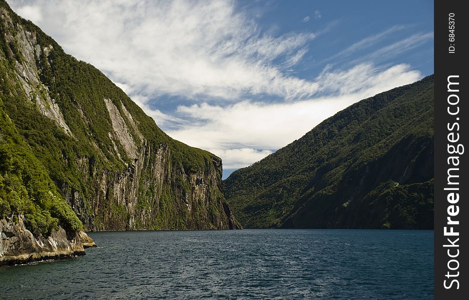 New Zealand landscape. Doubtful Sound