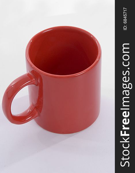 Coffee mug on an isolated white background