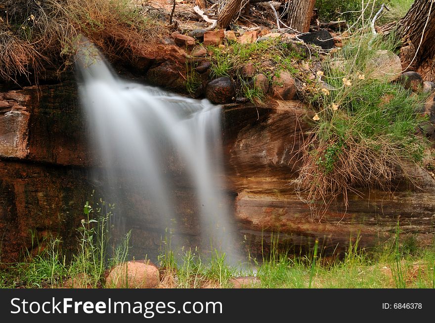 Nice little waterfall made with a long exposure in the forest. Nice little waterfall made with a long exposure in the forest.