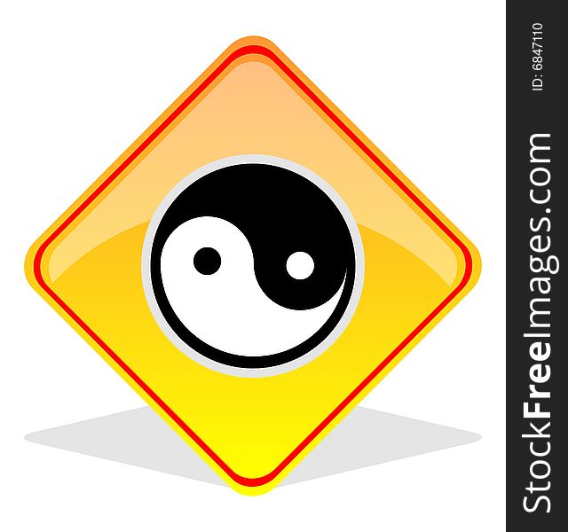 Yin yang symbol  illustration