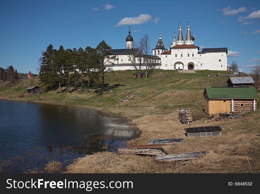 Little monastery in Ferapontovo, Russia