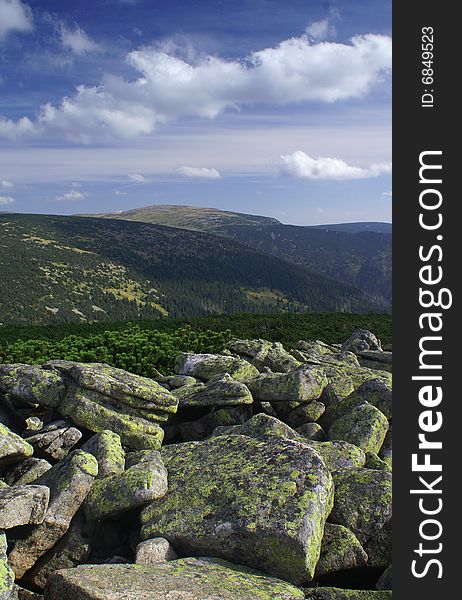 Giant moutains in the zcech republic. Giant moutains in the zcech republic