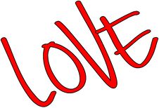 Love Word In Red Royalty Free Stock Photos Love Word In Red Royalty Free Stock Photos