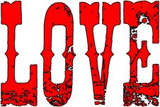 Love Word In Red Royalty Free Stock Images Love Word In Red Royalty Free Stock Images