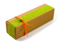 Cardboard Gift Box Royalty Free Stock Photography