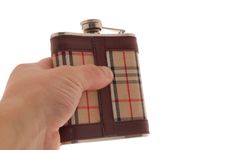 Flask From Whisky Stock Image