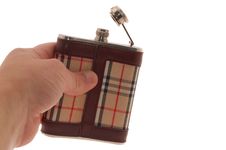 Flask From Whisky Royalty Free Stock Photo Flask From Whisky Royalty Free Stock Photo