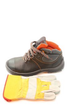 Boots And Gloves Royalty Free Stock Photo Boots And Gloves Royalty Free Stock Photo