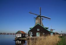 View On The Paint Wind Mill Stock Image View On The Paint Wind Mill Stock Image