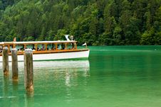 Cruise Boat On A Lake Royalty Free Stock Photos Cruise Boat On A Lake Royalty Free Stock Photos