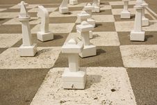 Giant Chess Table Stock Photography Giant Chess Table Stock Photography