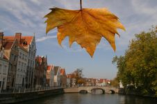 Fall In Brugge, Belgium Stock Photos Fall In Brugge, Belgium Stock Photos