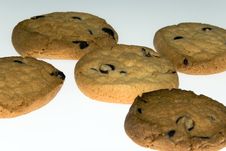 Choc Chip Cookies/Biscuits Royalty Free Stock Image Choc Chip Cookies/Biscuits Royalty Free Stock Image