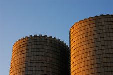 Old Grain Silos Royalty Free Stock Photos Old Grain Silos Royalty Free Stock Photos