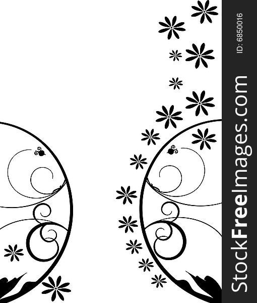 Design Ornament With Flowers