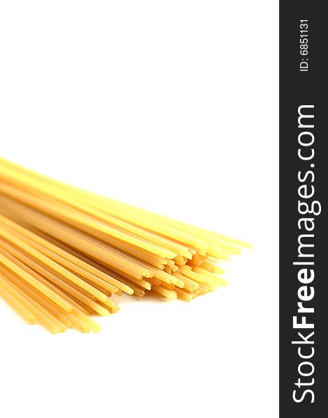 Spaghetti isolated on a white background