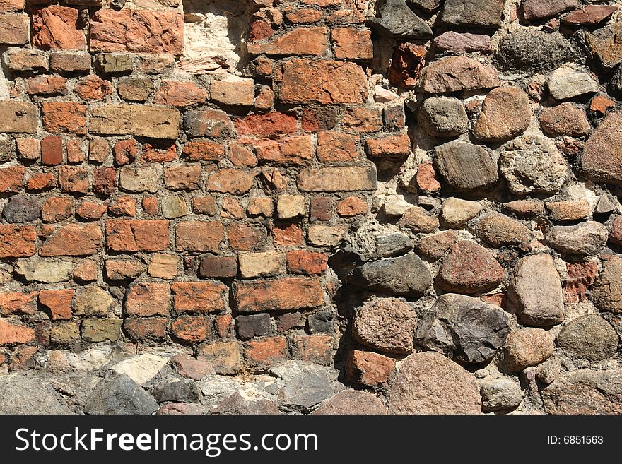 Brick And Stone Wall