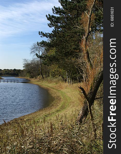 Footpath Alongside A Canal