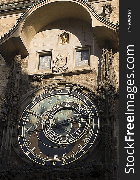 Orloj clock in Prague in Czech Republic