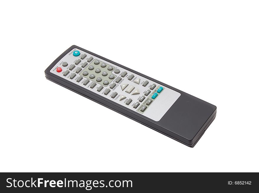 Dvd remote isolated on a white