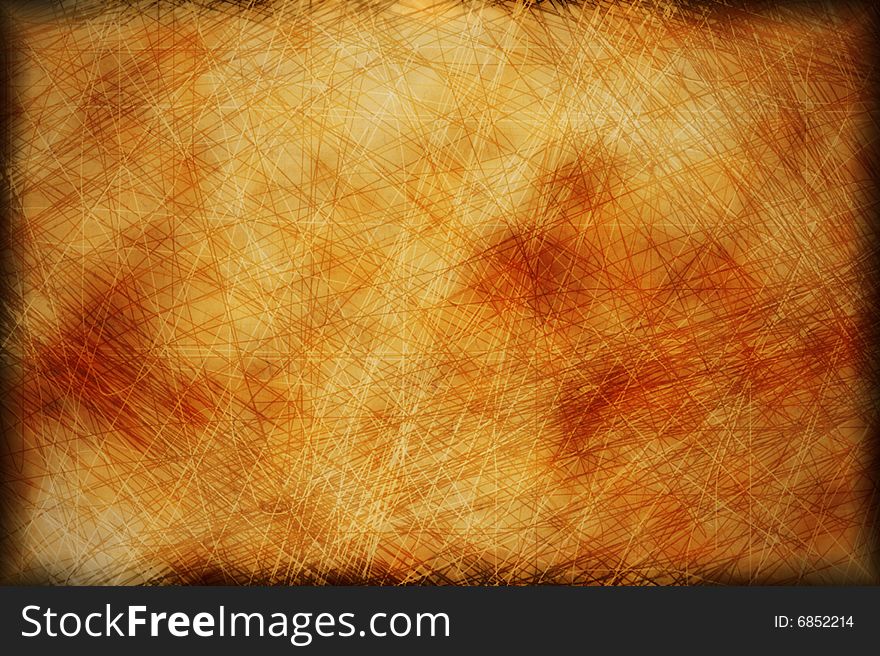 Grunge scratched background, paper texture, golden colors. Grunge scratched background, paper texture, golden colors