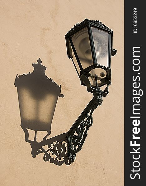 Streetlamp in Prague in Czech Republic