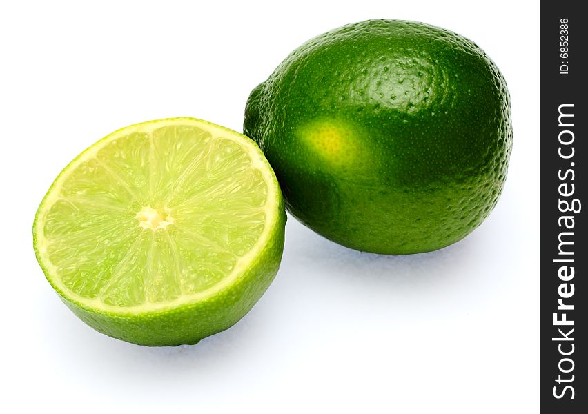 Lime Isolated On White Background