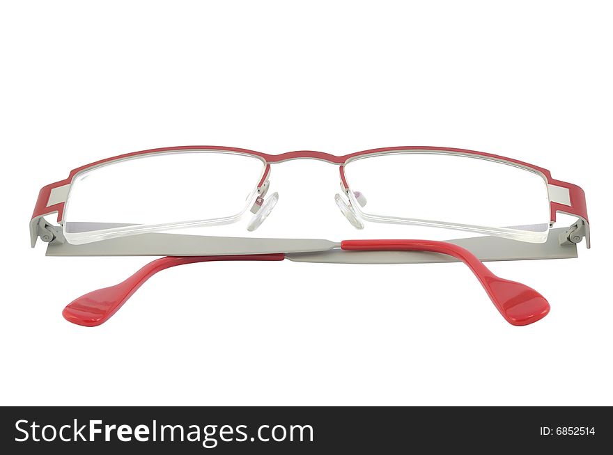 Women red glasses